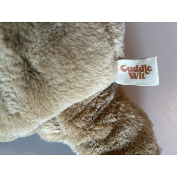 Cuddle Wit Brown Shar Pei Dog Vintage Plush Toy - Picture 6 of 10